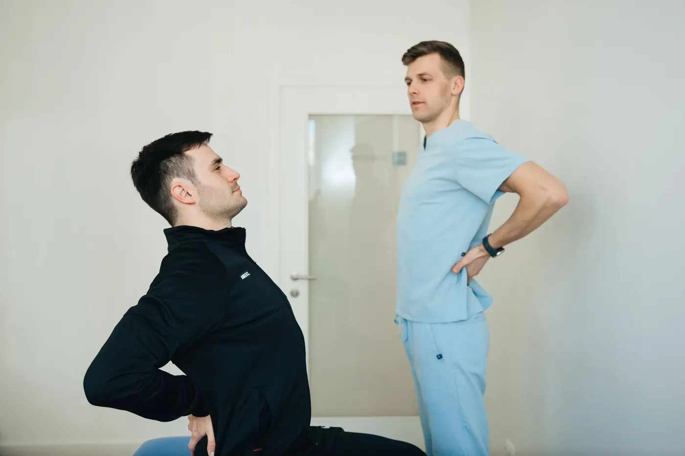 Illustrative bodywork, movement or back-awareness photograph